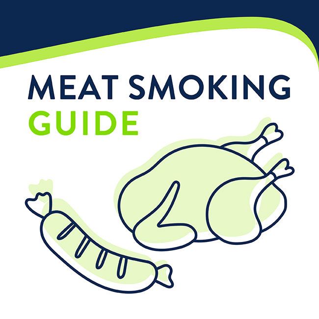 Meat smoking guide illustration