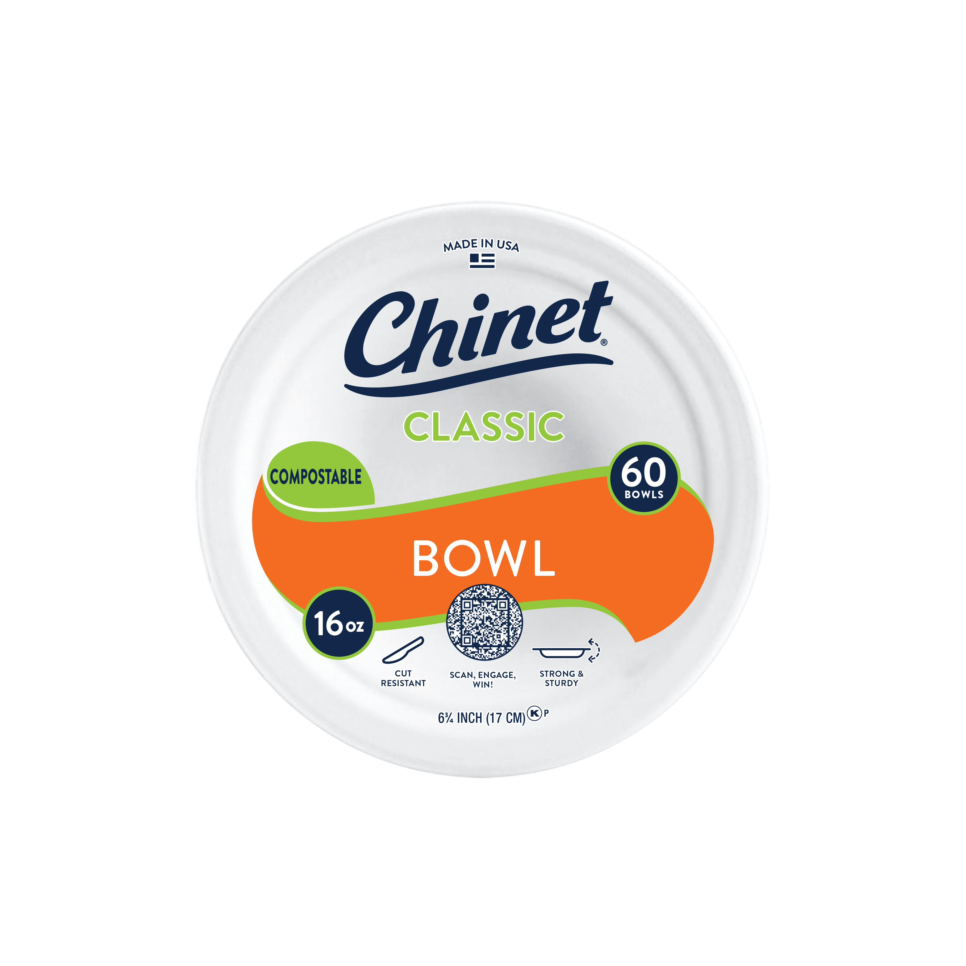 Chinetclassic 16oz bowl 60ct