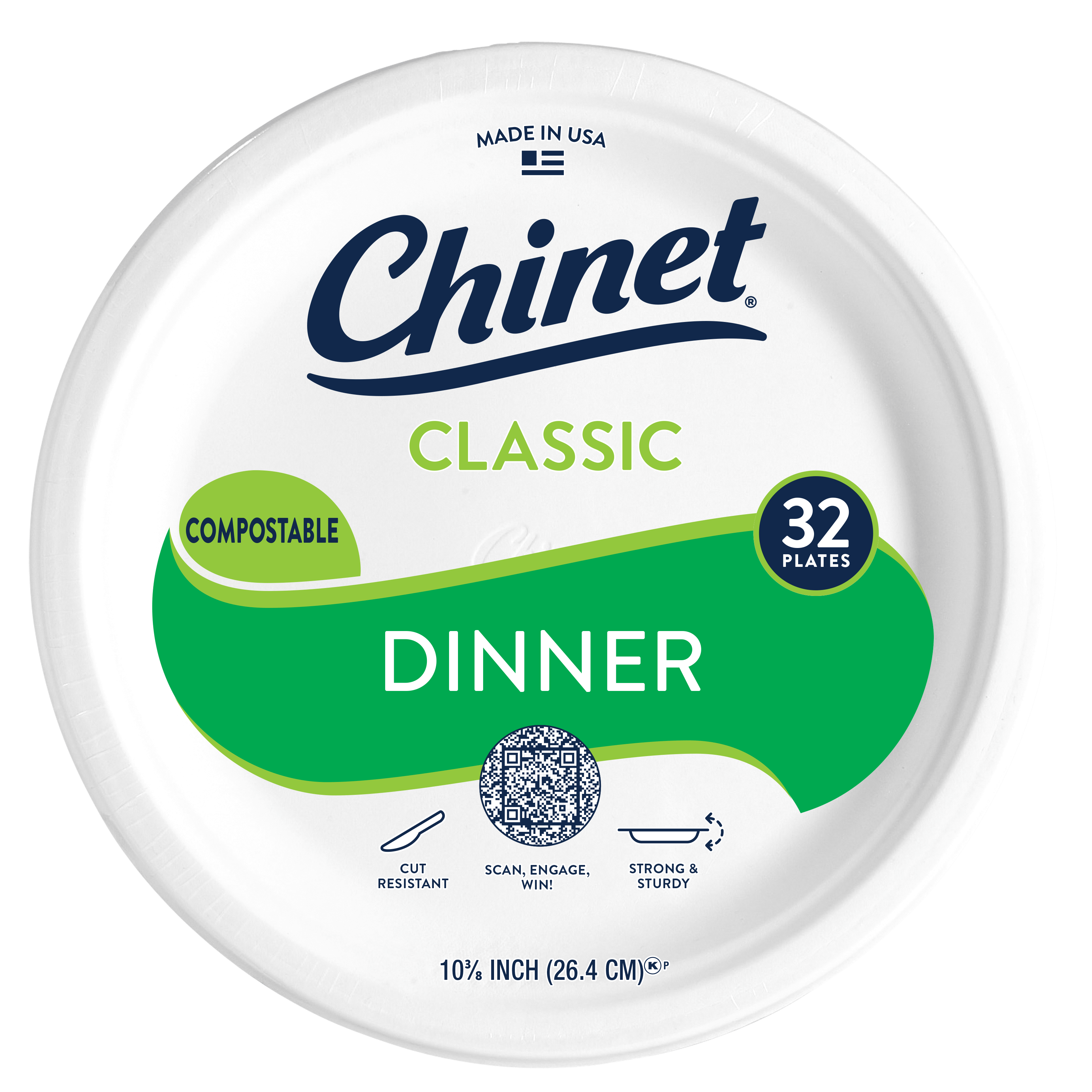 Chinet Classic Dinner Plate