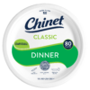 Chinet Classic dinner plate 80ct