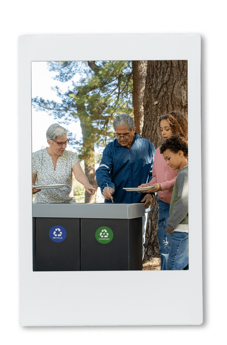 Family composting chinet products