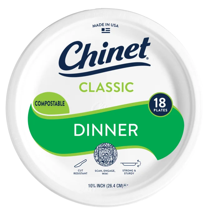 Chinet Classic dinner plate