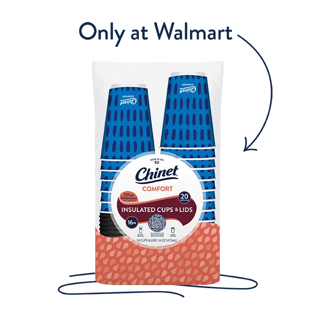 Chinet Comfort cup 20 pack bag.