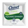 Chinet Classic square dinner plate