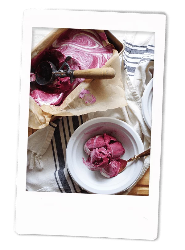 Fresh Blackberry Ice Cream