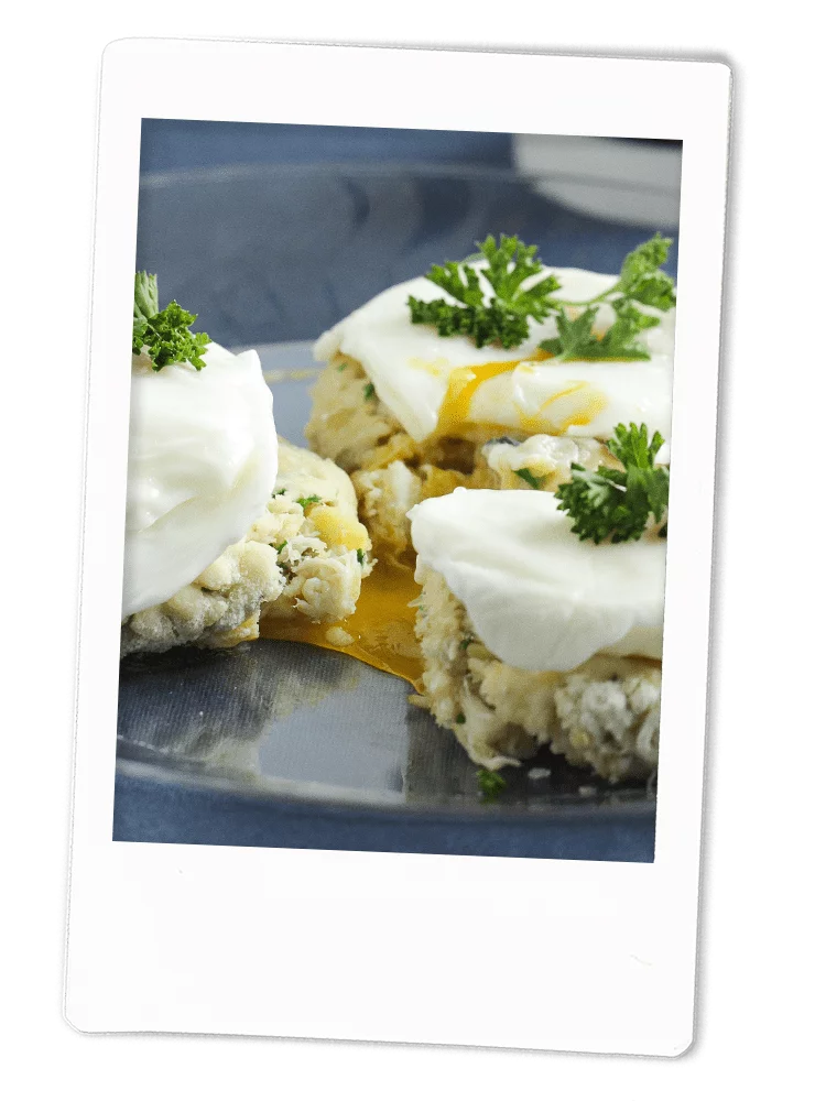 Fish Cakes and Eggs