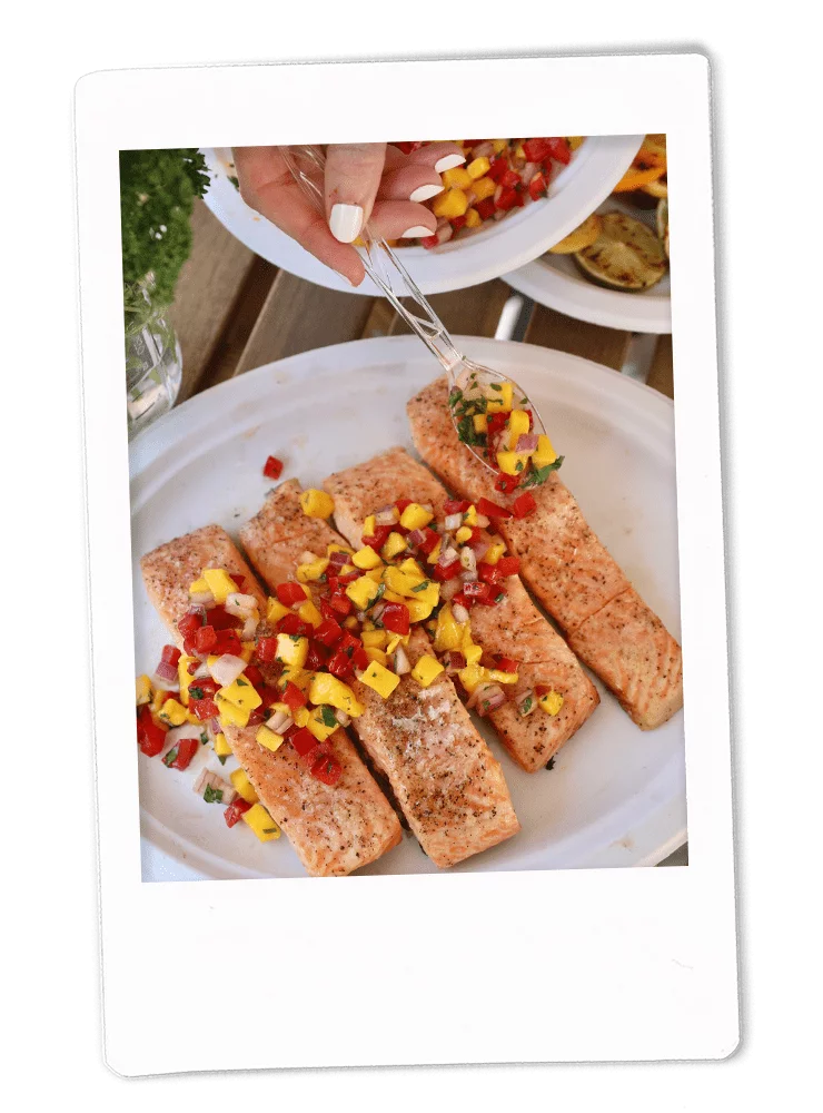 Citrus-Grilled Salmon with Fresh Mango Salsa