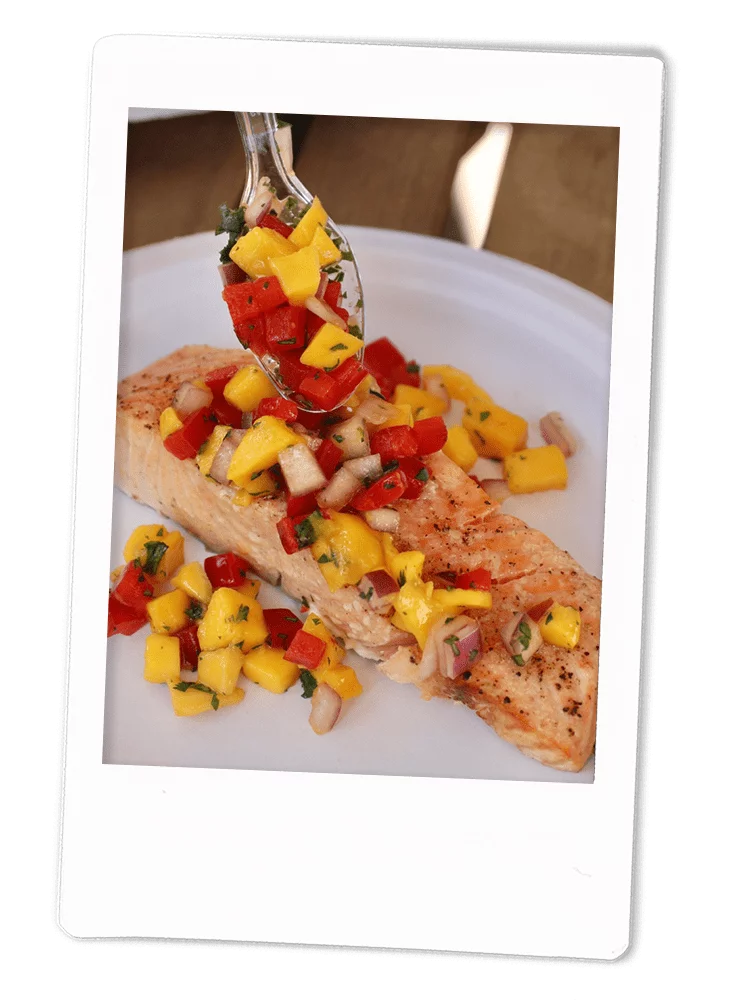 Citrus-Grilled Salmon with Fresh Mango Salsa