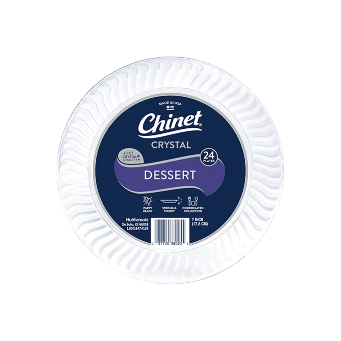 Chinet Crystal dessert plate 24 count