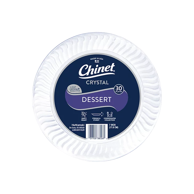 Chinet Crystal dessert plate 30 count