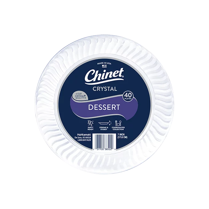 Chinet Crystal dessert plate 40 count