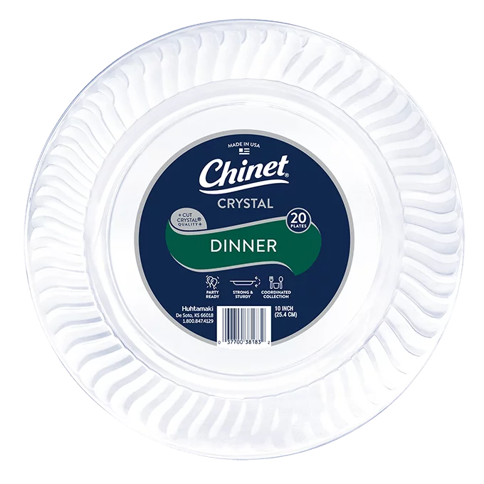Chinet Crystal dinner plate 20 count
