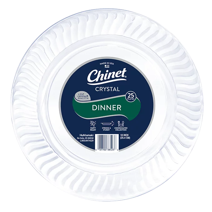Chinet Crystal dinner plate 25 count