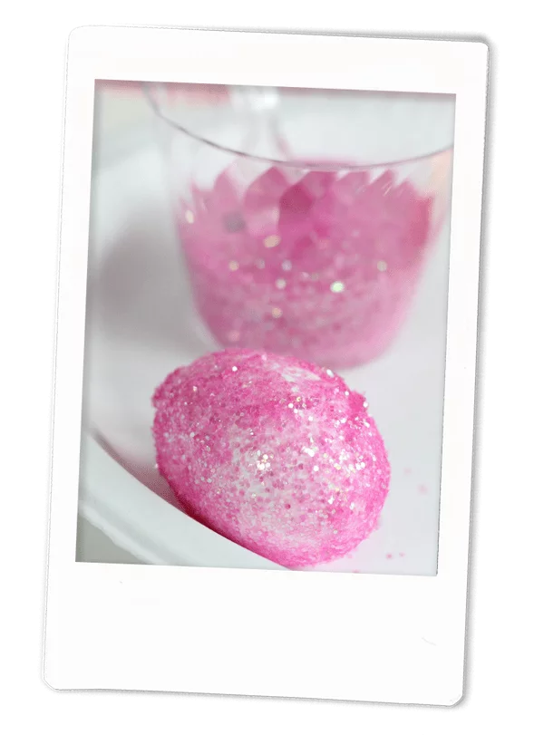Glitter Easter Egg Decorating