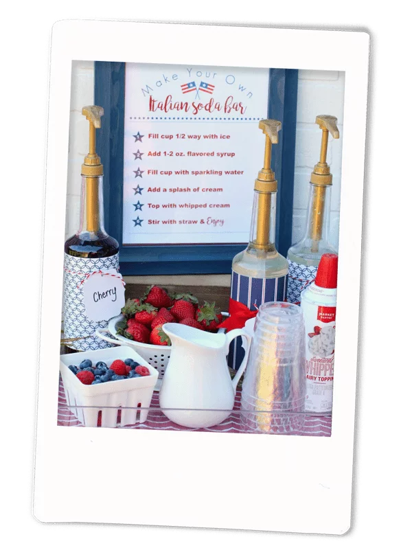 Patriotic Italian Soda Bar