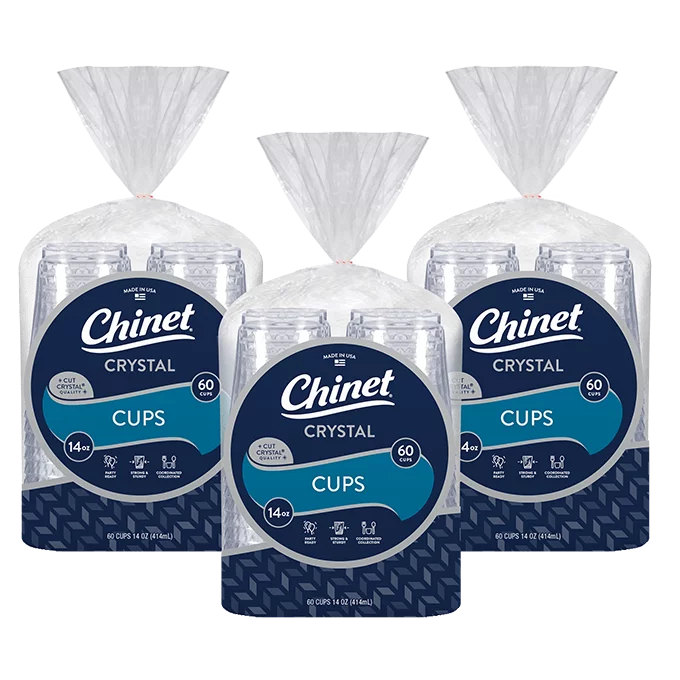 Chinet Crystal 14oz Cup 180 Count