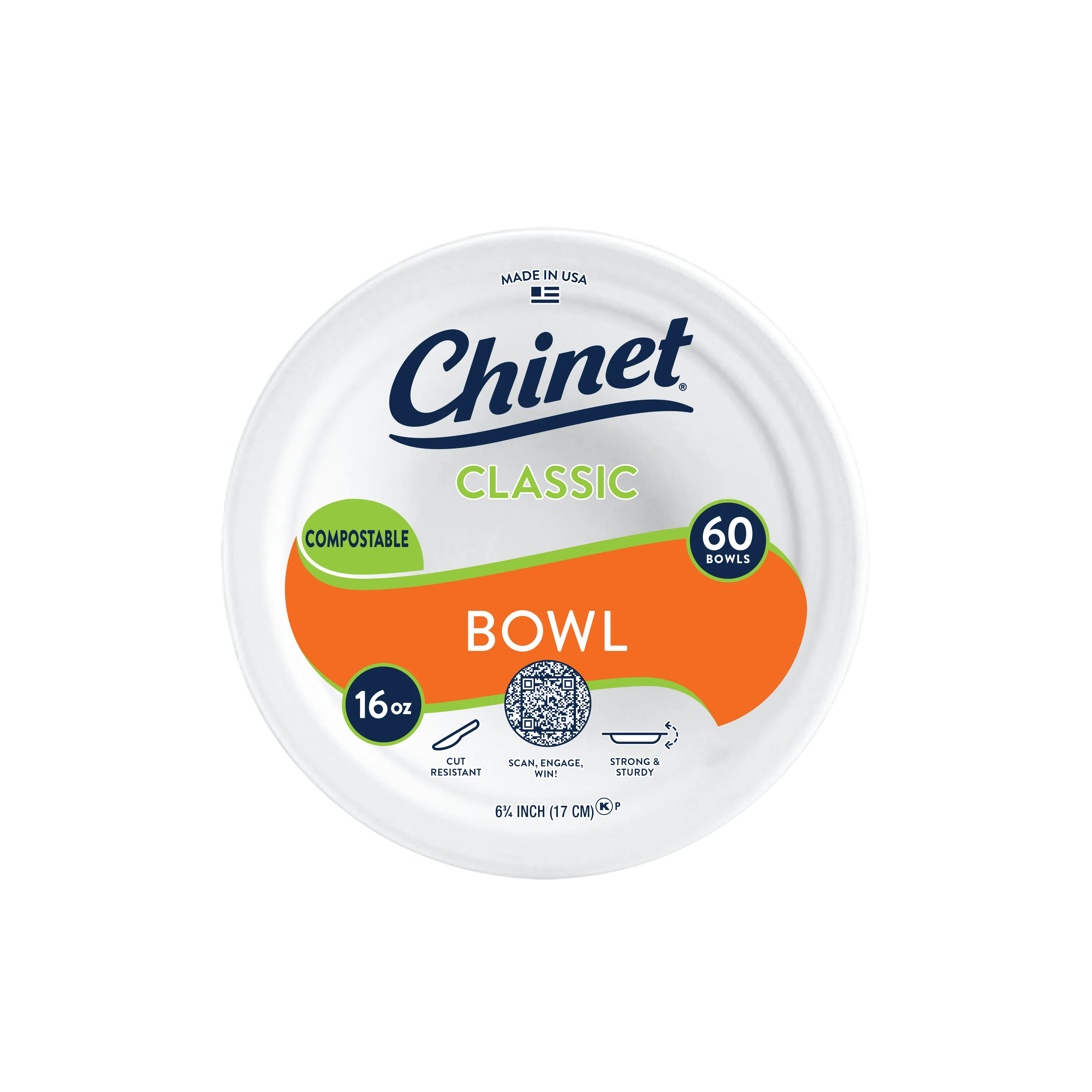 Chinetclassic 16oz bowl 60ct