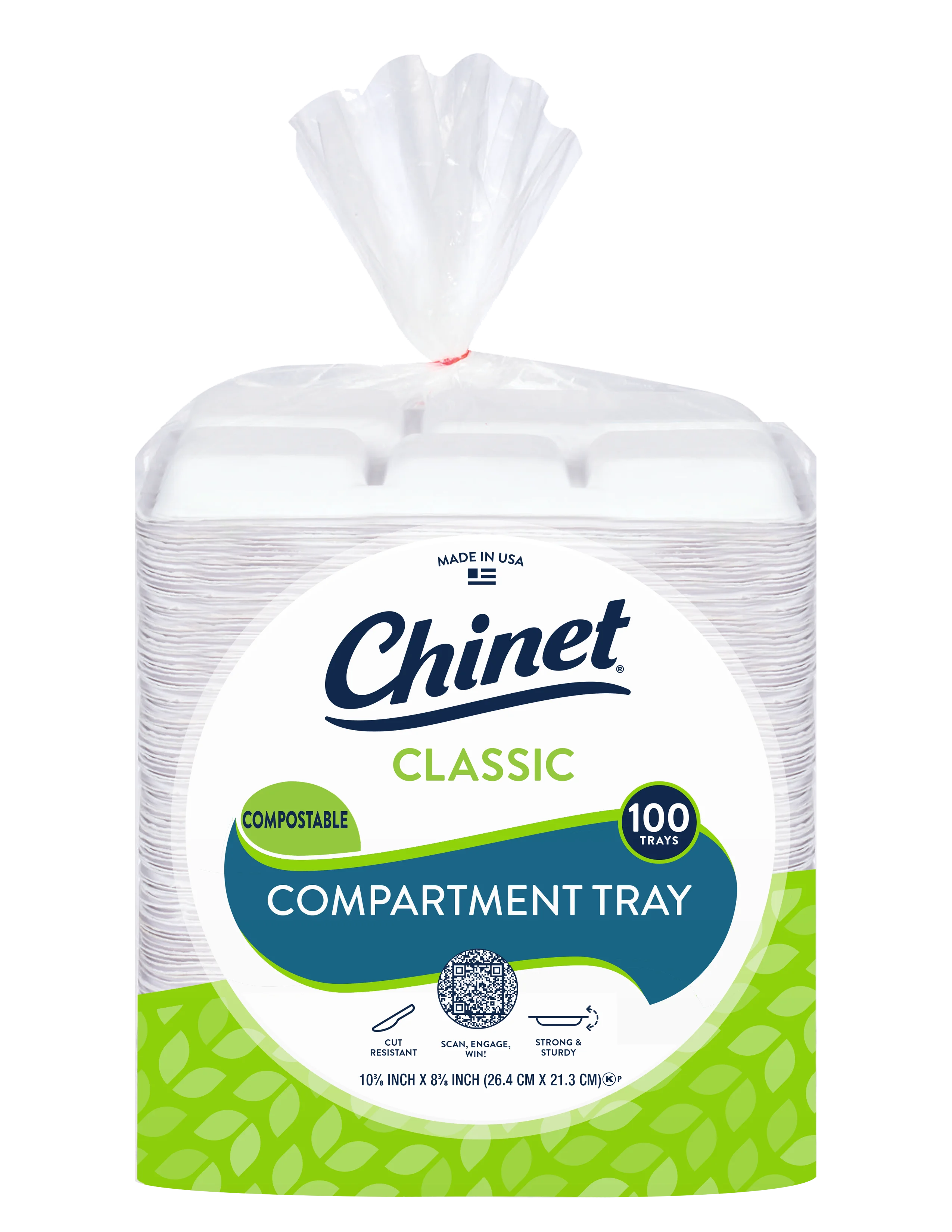 Chinet Classic Compartment Tray