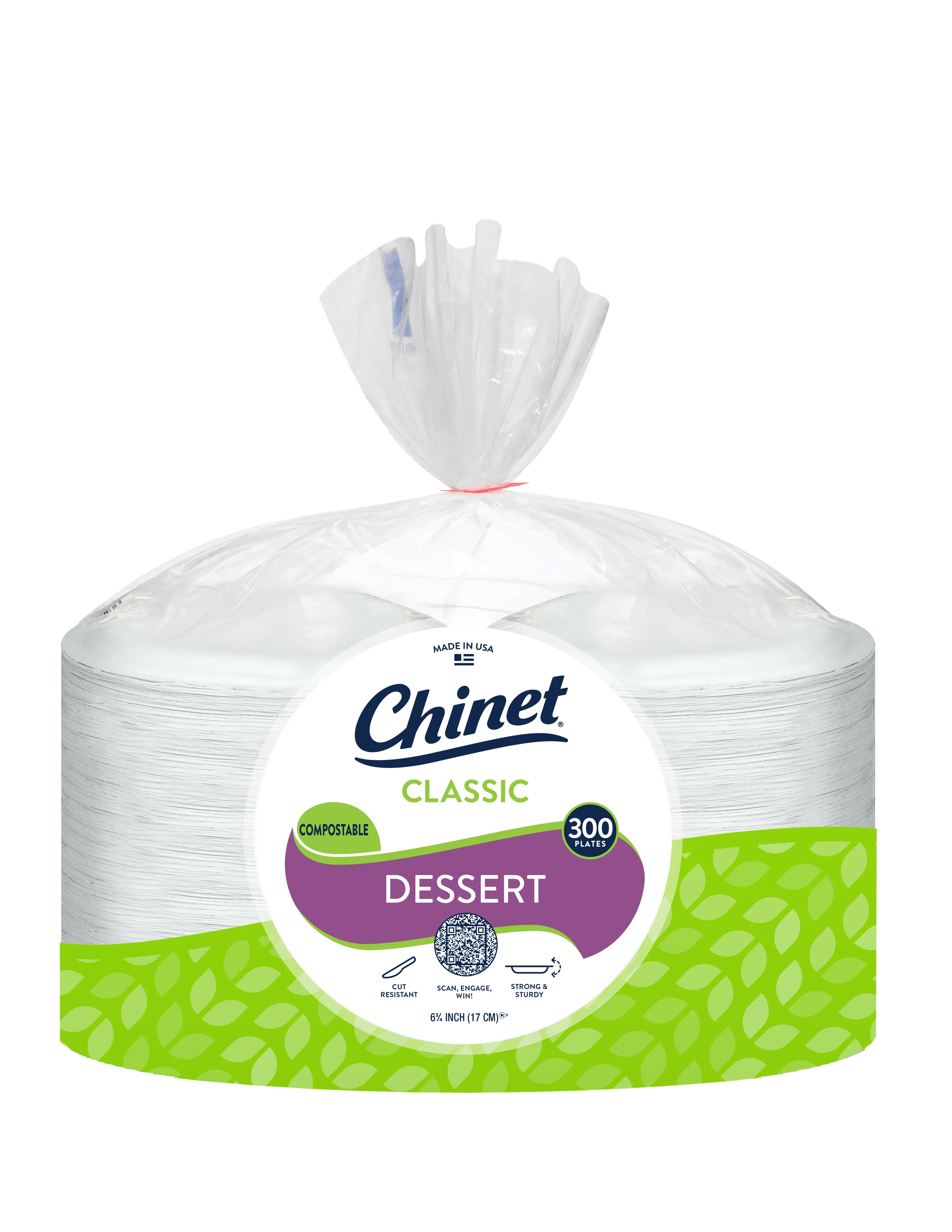 Chinet dessert plate 300ct