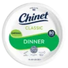 Chinet Classic dinner plate 80ct