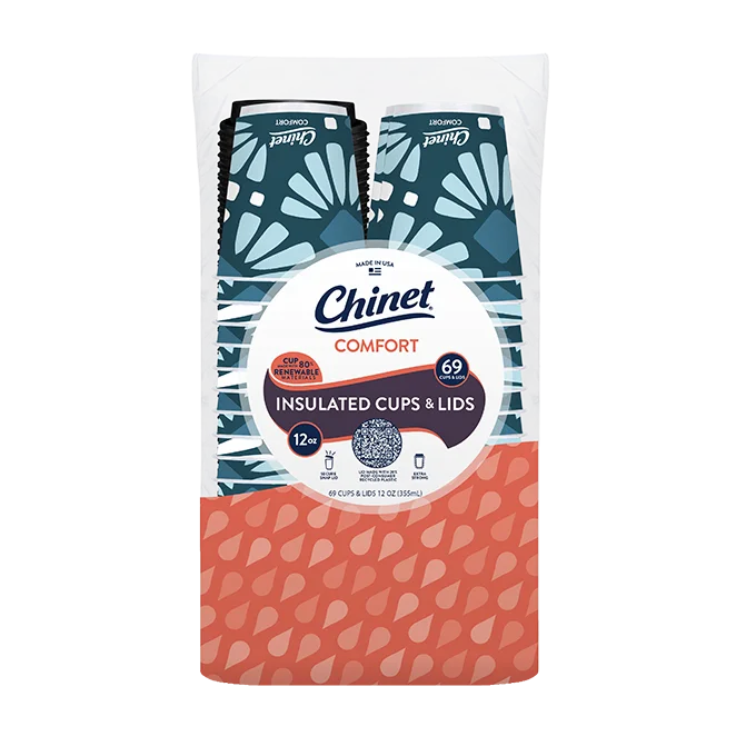 Chinet Comfort 12oz cup in packaging