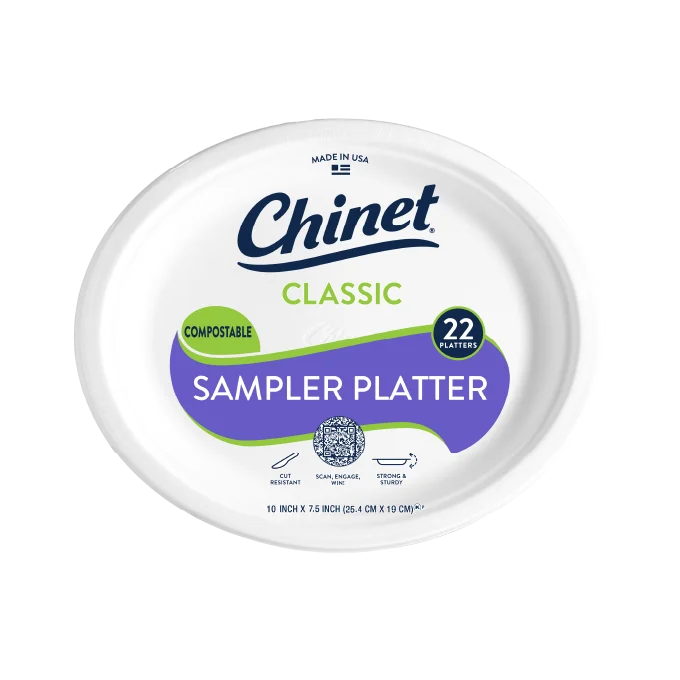 Chinet Classic sampler platter